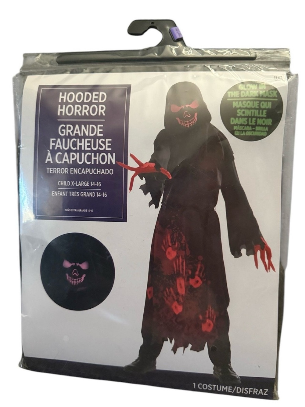 Hooded Grim Reaper Costume XL 14-16